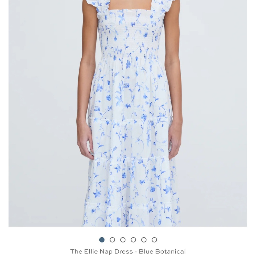 Ellie Nap Dress - Blue Botanical